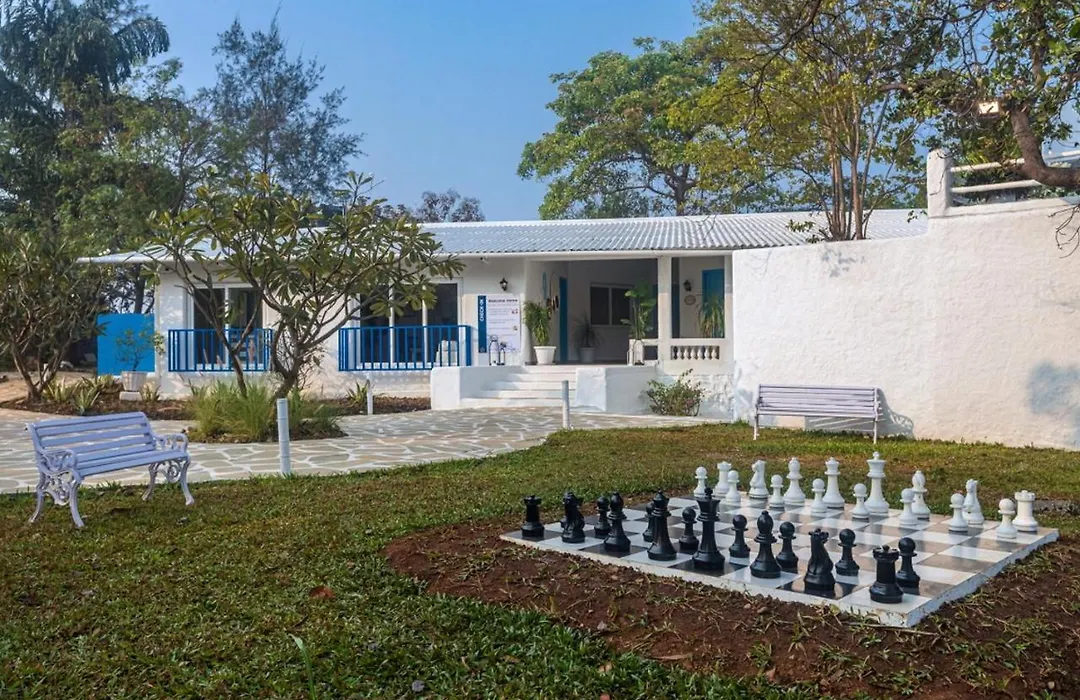 Saffronstays Kairos Zeus, Karjat - Greek Style Pool Villa Near Camp Max-1